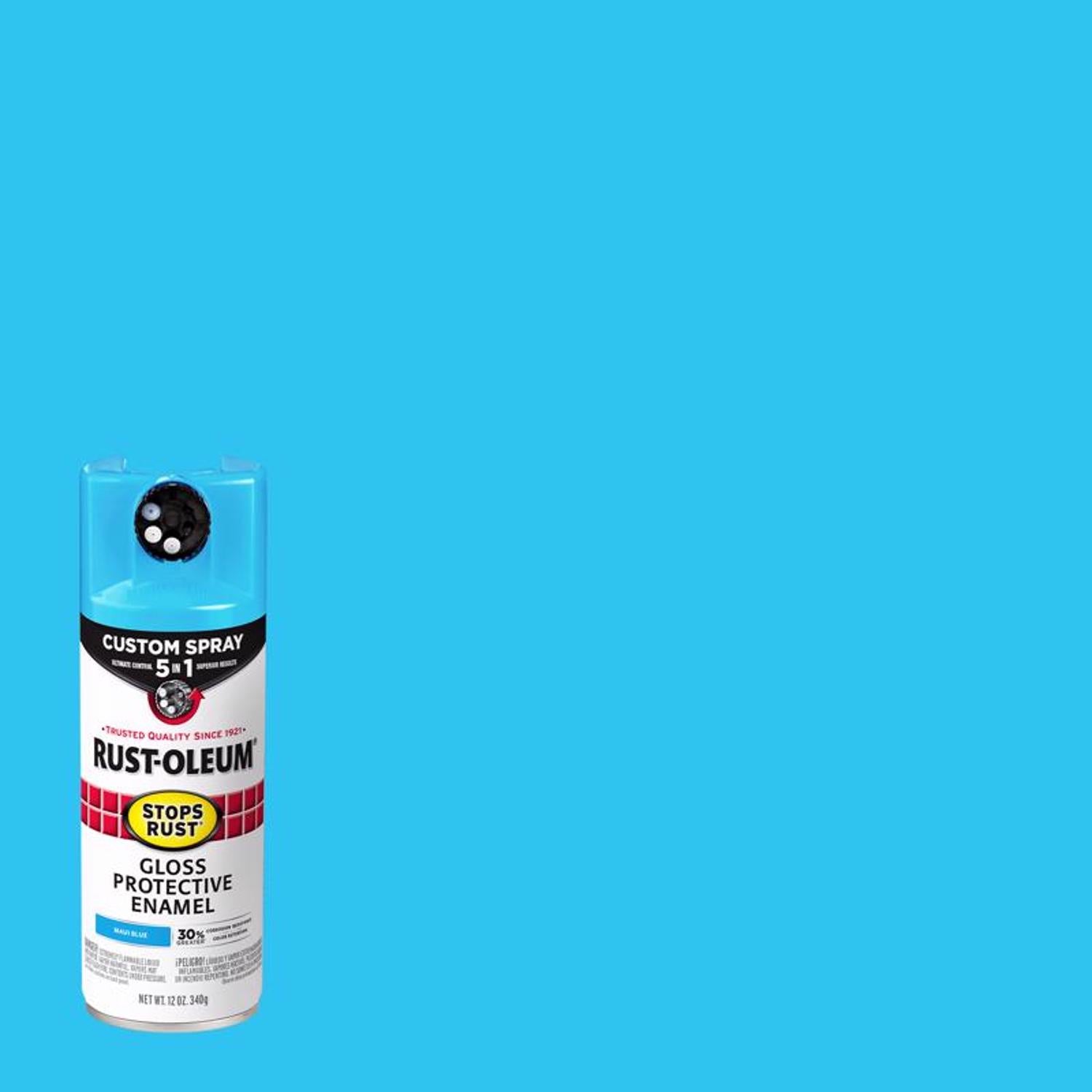 Rust-Oleum Stops Rust 5-in-1 Indoor and Outdoor Gloss Blue Oil-Based Oil Modified Alkyd Protective E - Case of 6