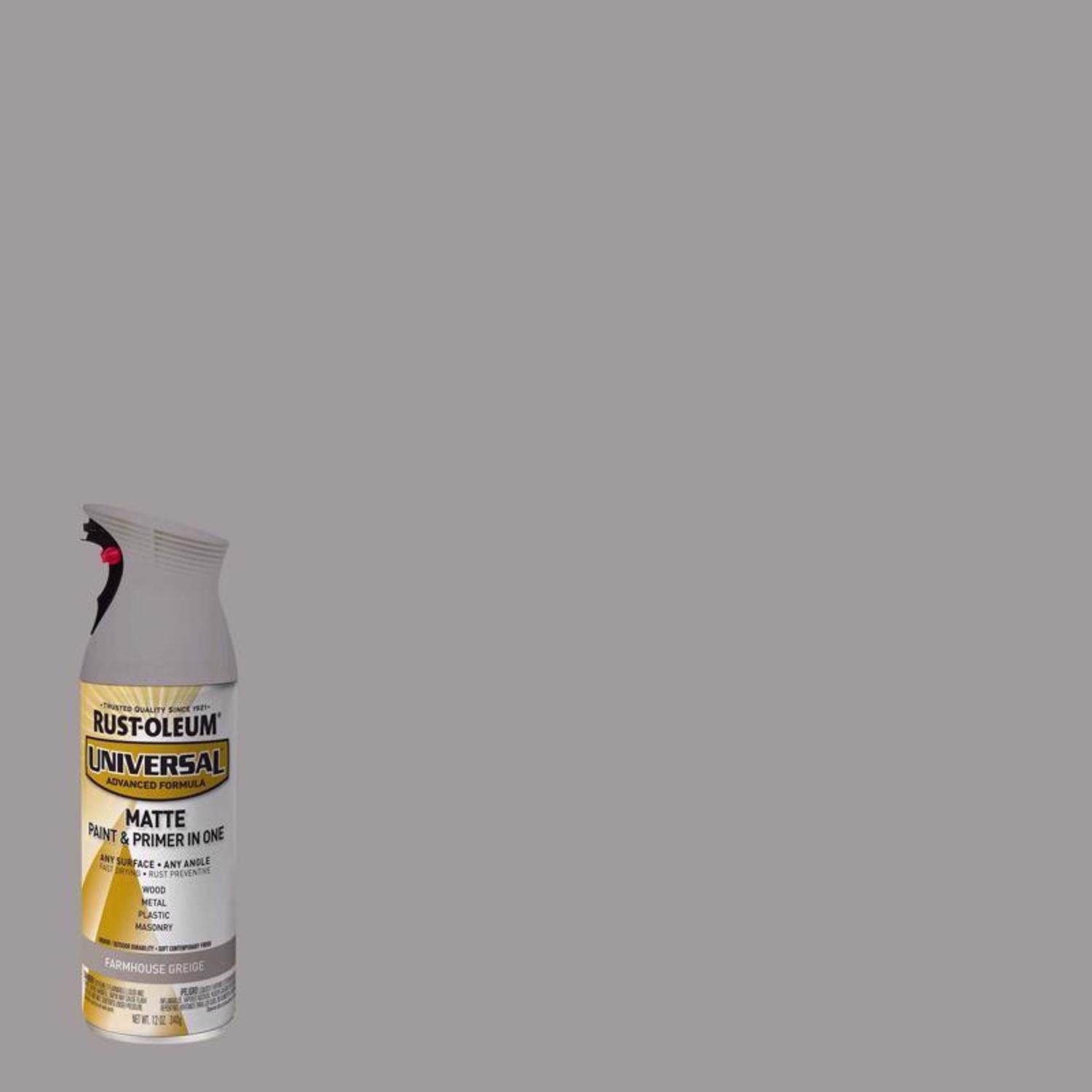 Rust-Oleum Universal Matte Greige Spray Paint 12 oz - Case of 6