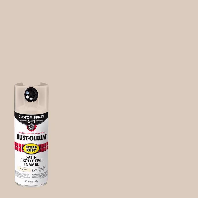 RUST-OLEUM - Rust-Oleum Stops Rust Indoor and Outdoor Satin White Oil Modified Alkyd Spray Paint 12 oz - Case of 6