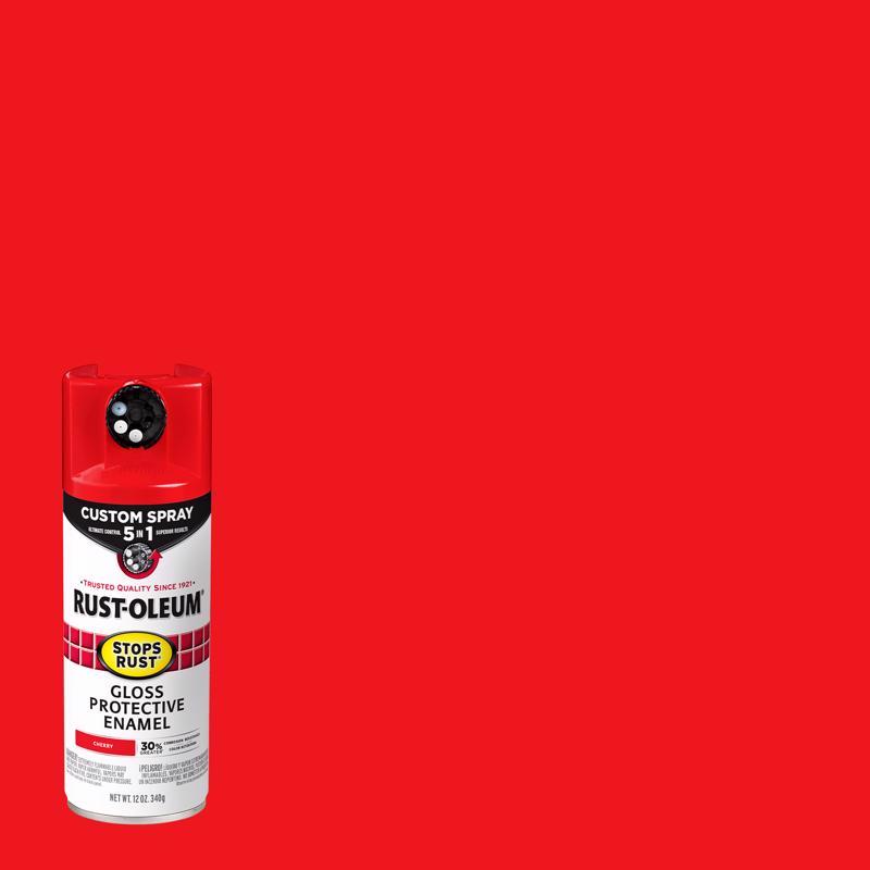 RUST-OLEUM - Rust-Oleum Stops Rust Indoor and Outdoor Gloss Red Oil Modified Alkyd Spray Paint 12 oz - Case of 6