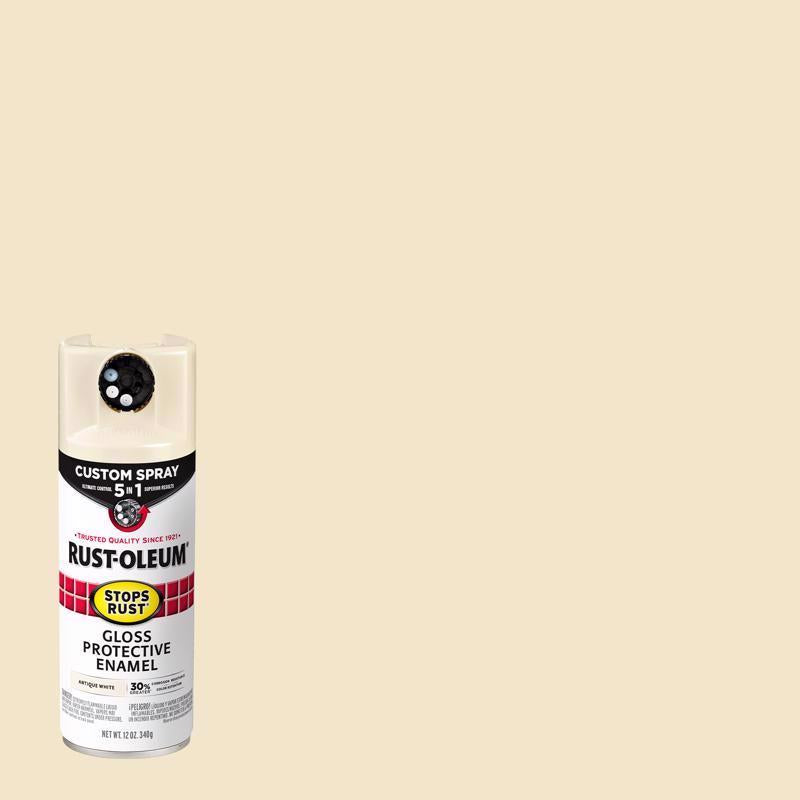 RUST-OLEUM - Rust-Oleum Stops Rust Indoor and Outdoor Gloss White Oil Modified Alkyd Spray Paint 12 oz - Case of 6