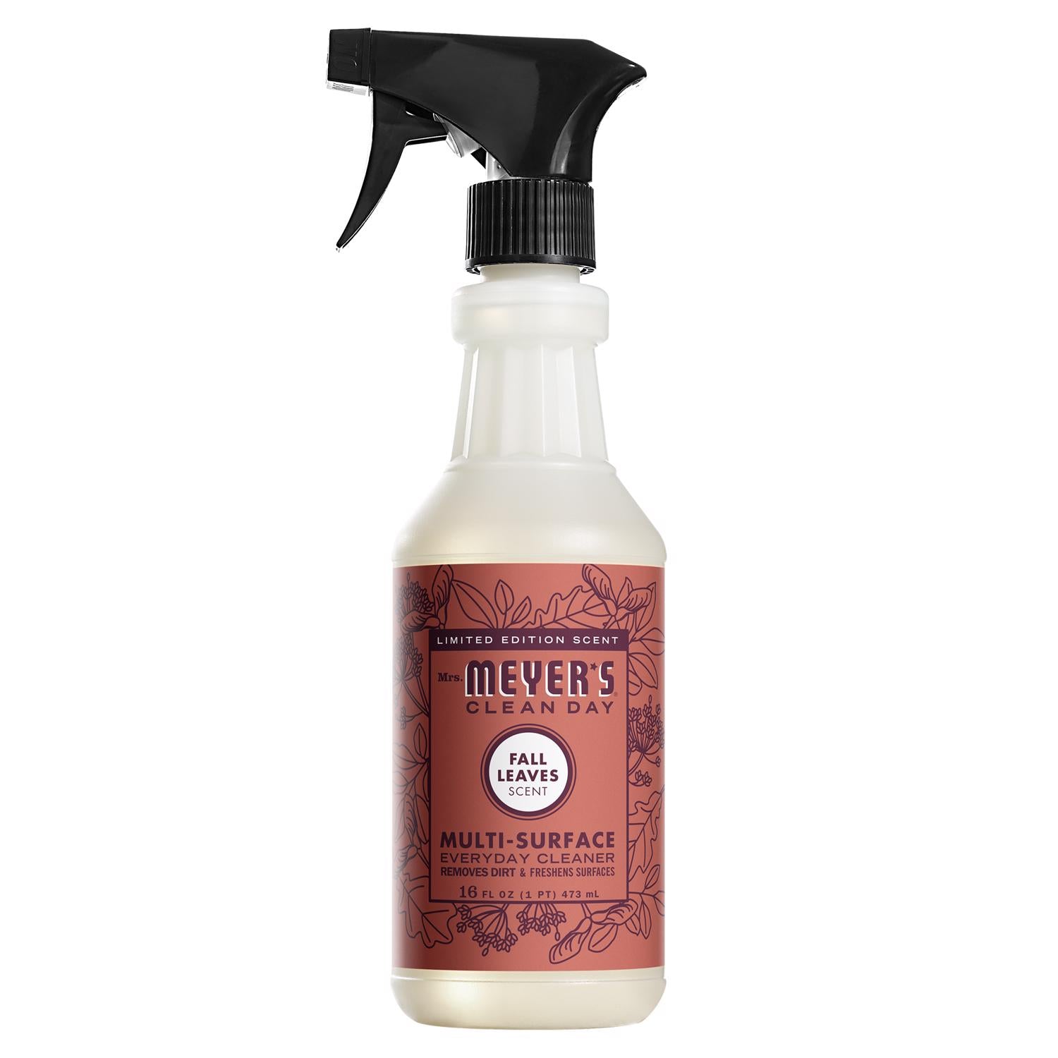 Mrs. Meyer's Clean Day Fall Leaves Scent Concentrated All Purpose Cleaner Liquid Spray 16 fl. oz. - Case of 6