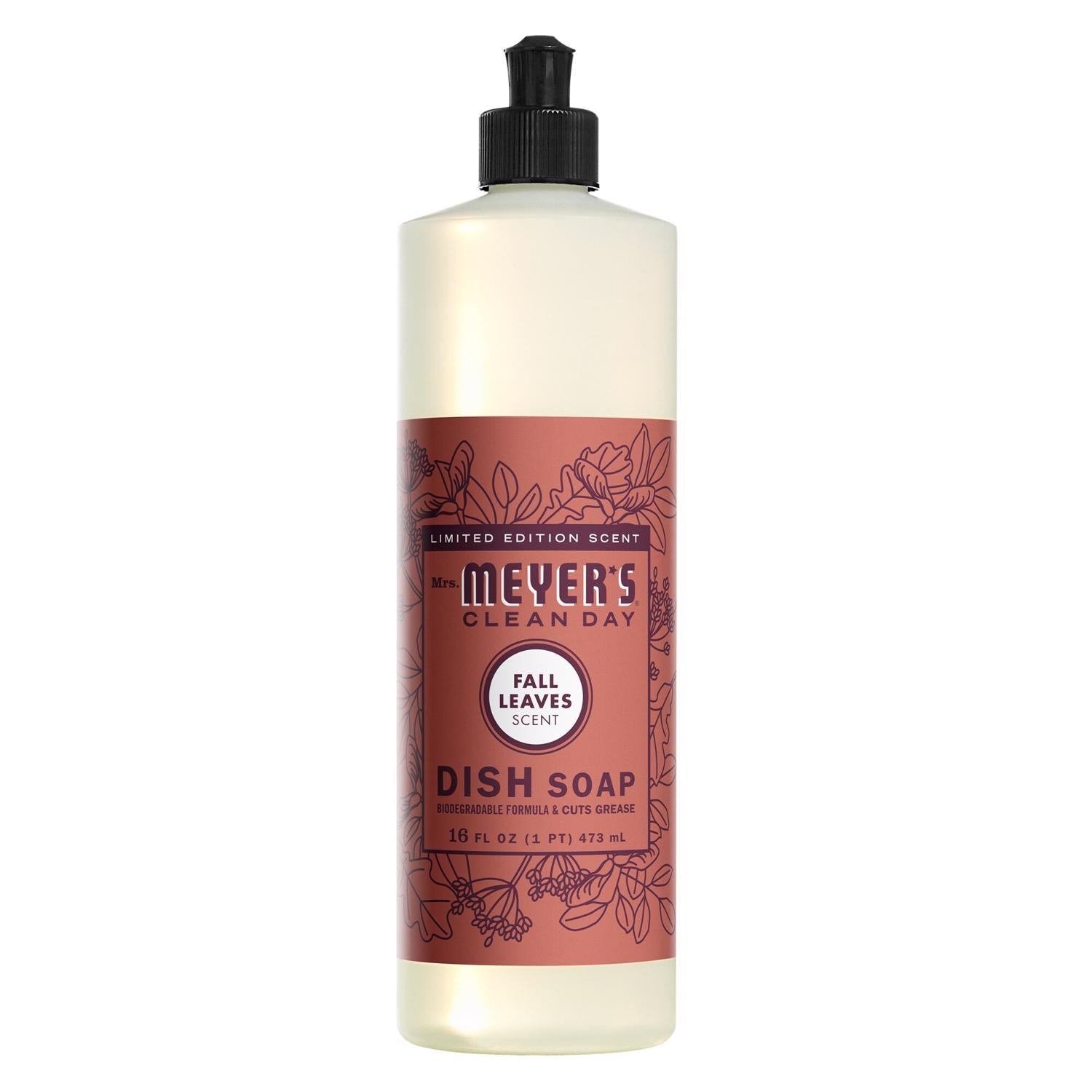 Mrs. Meyer's Clean Day Fall Leaves Scent Liquid Dish Soap 16 oz 1 pk - Case of 6