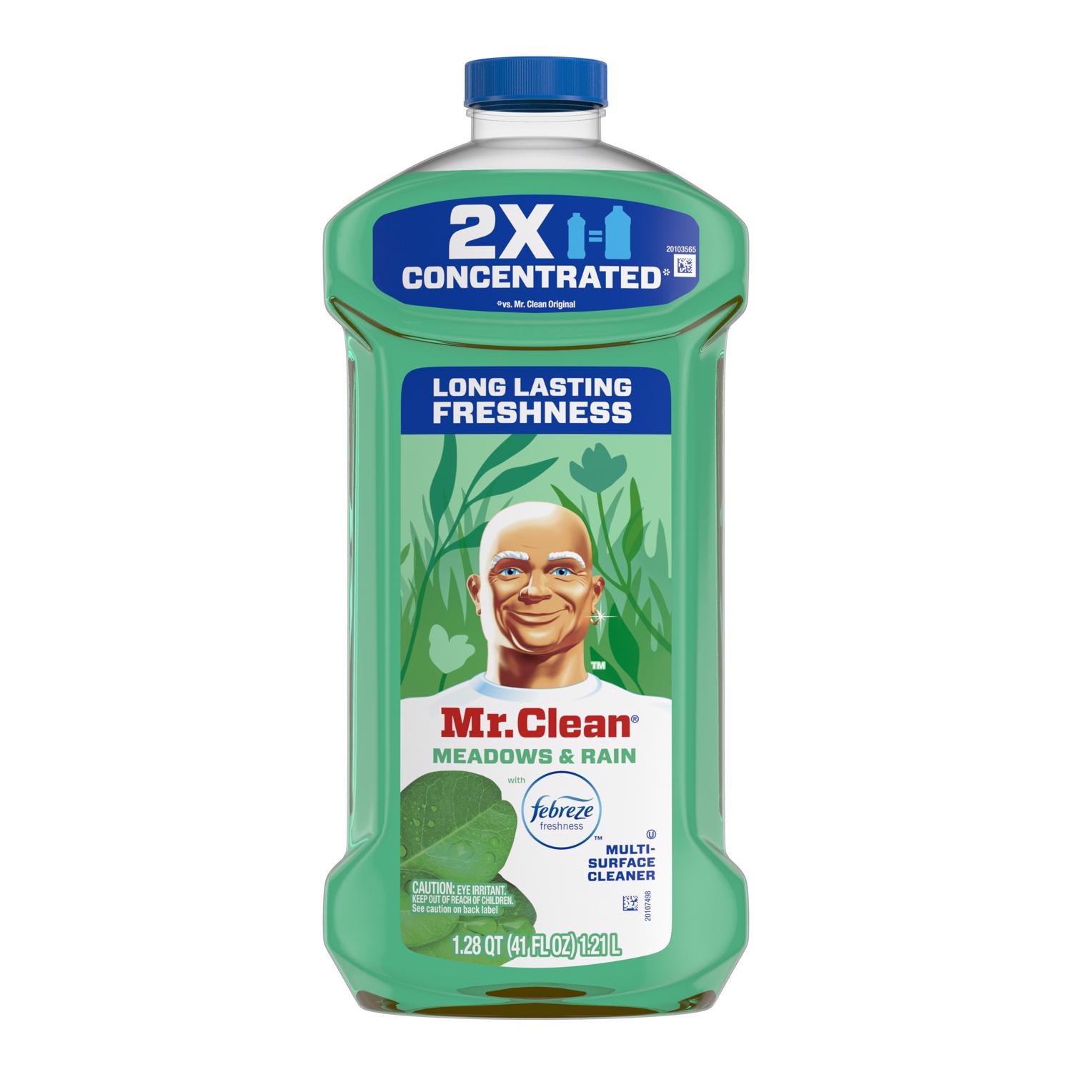Mr. Clean Meadows and Rain Scent Concentrated Multi-Surface Cleaner Liquid 41 oz - Case of 4