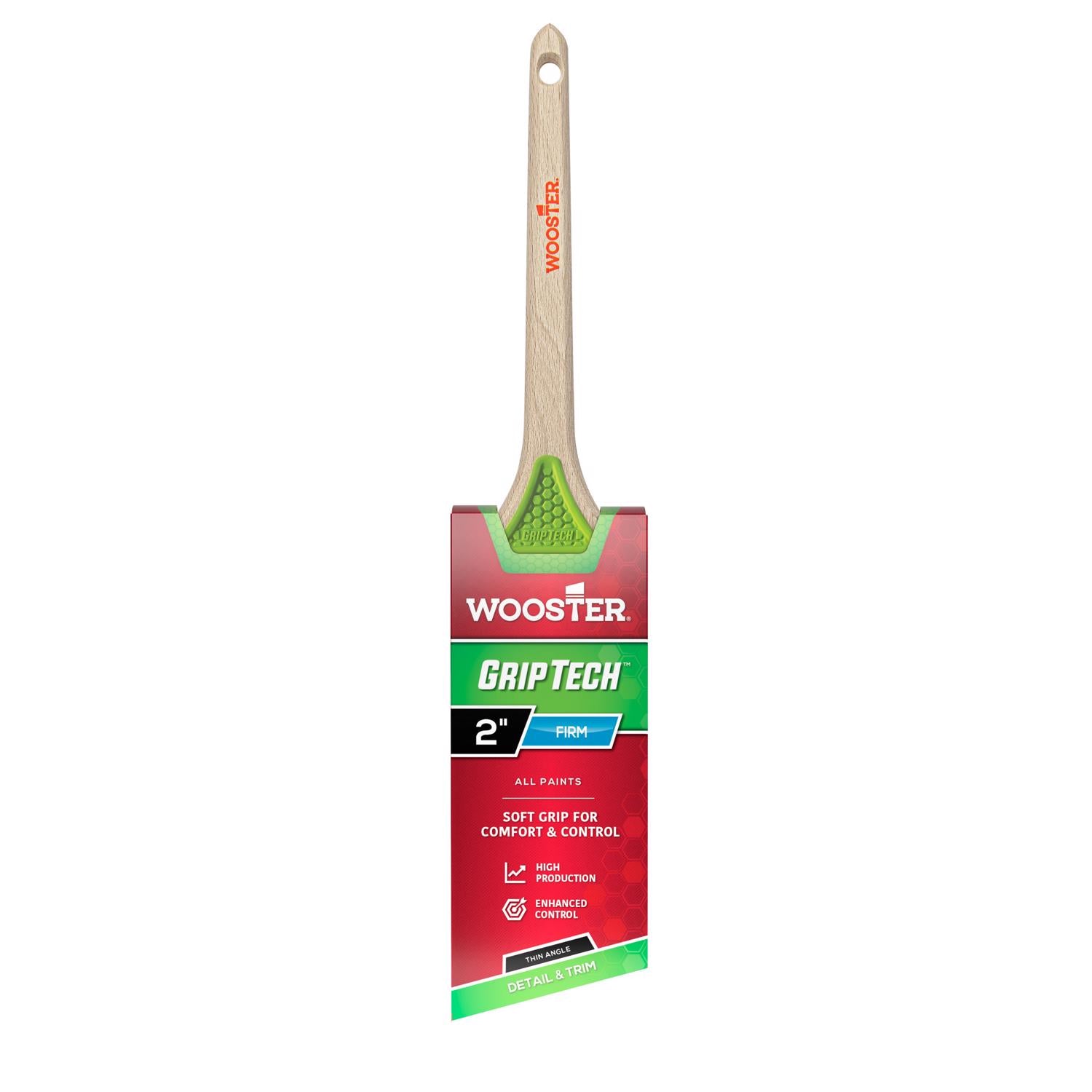 Wooster GripTech 2 in. Firm Thin Angle Paint Brush - Case of 6