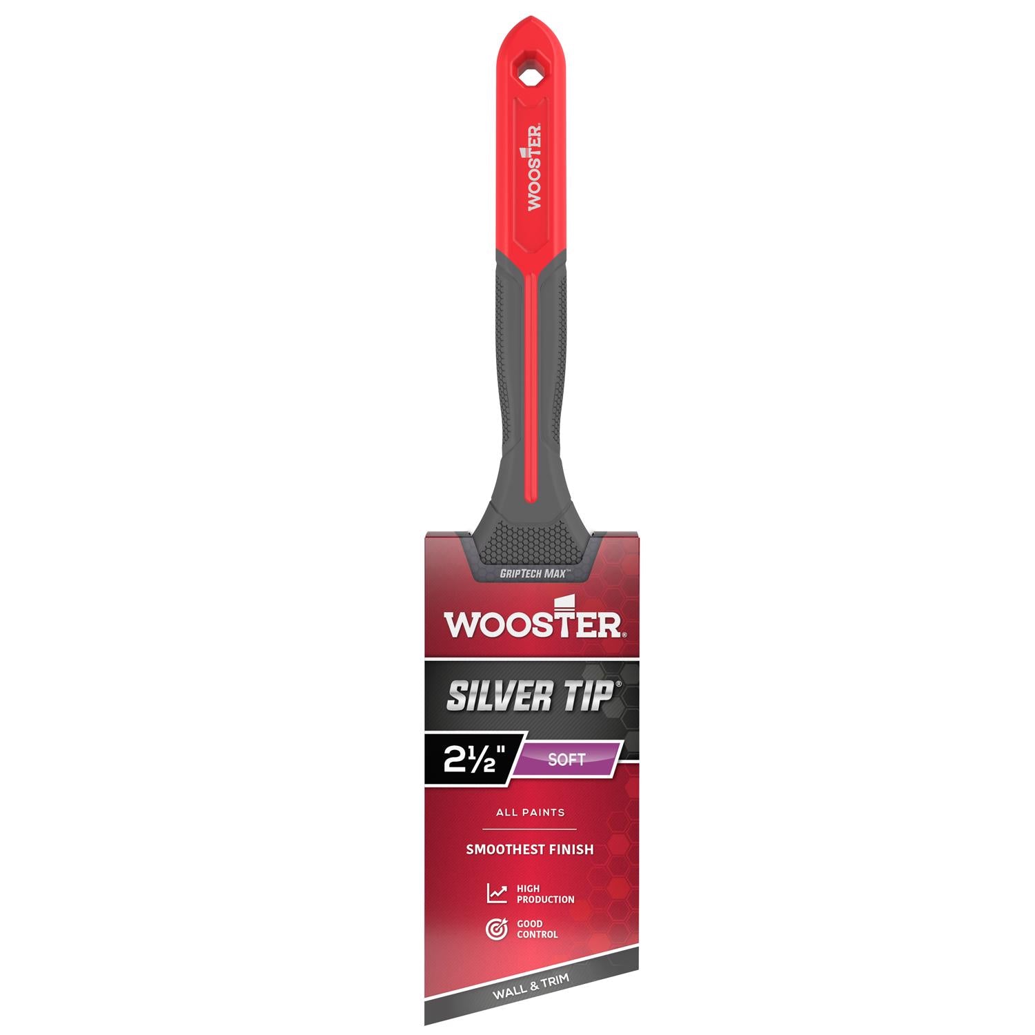 Wooster Silver Tip 2-1/2 in. Soft Angle Paint Brush - Case of 6