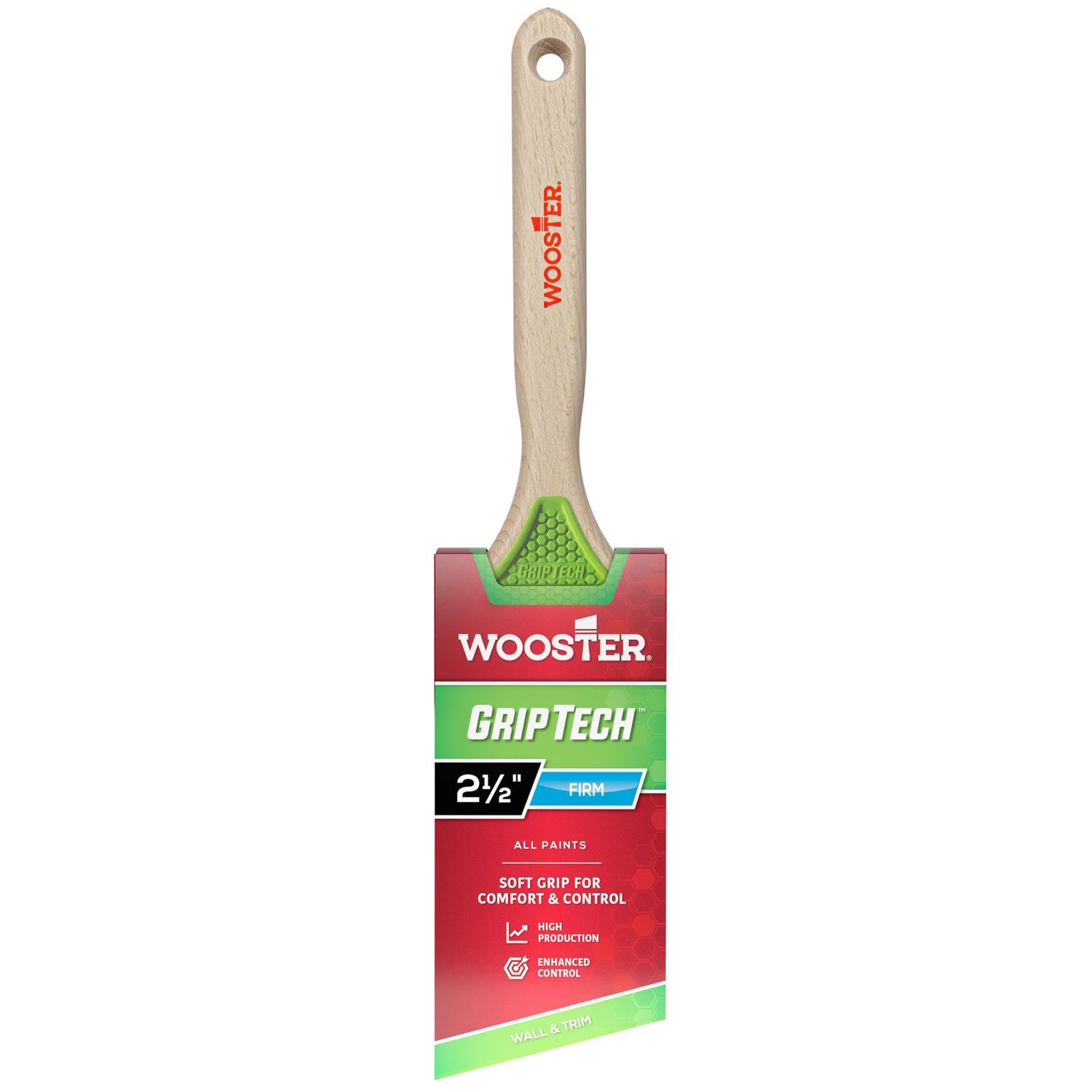Wooster GripTech 2-1/2 in. Firm Angle Paint Brush - Case of 6
