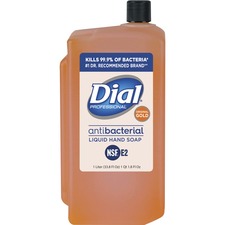 Dial Gold Antibacterial Liquid Hand Soap Refill - 33.8 fl oz (1000 mL) - Kill Germs - Skin, Hand - Orange - 1 Each