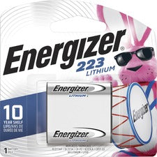 Energizer 223 Lithium Battery 1-Packs - For Multipurpose - CR223 - 1500 mAh - 6 V DC - 4 / Carton