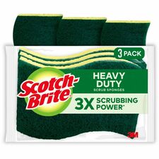 Scotch-Brite Heavy-Duty Scrub Sponges [SPONGE;SCRUB;HVYDTY;3PK-CT]