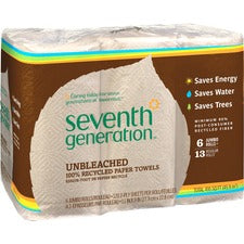 Seventh Generation 100% Recycled Paper Towels [TOWELS;PAPER ;NAT;6/PK-CT]