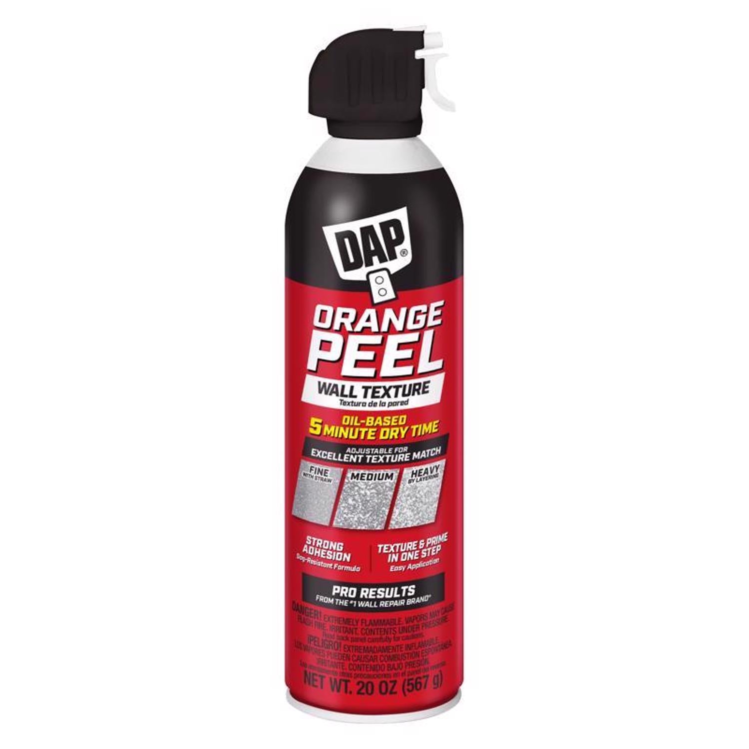 DAP White Oil-Based Orange Peel Spray Texture 20 oz - Case of 6