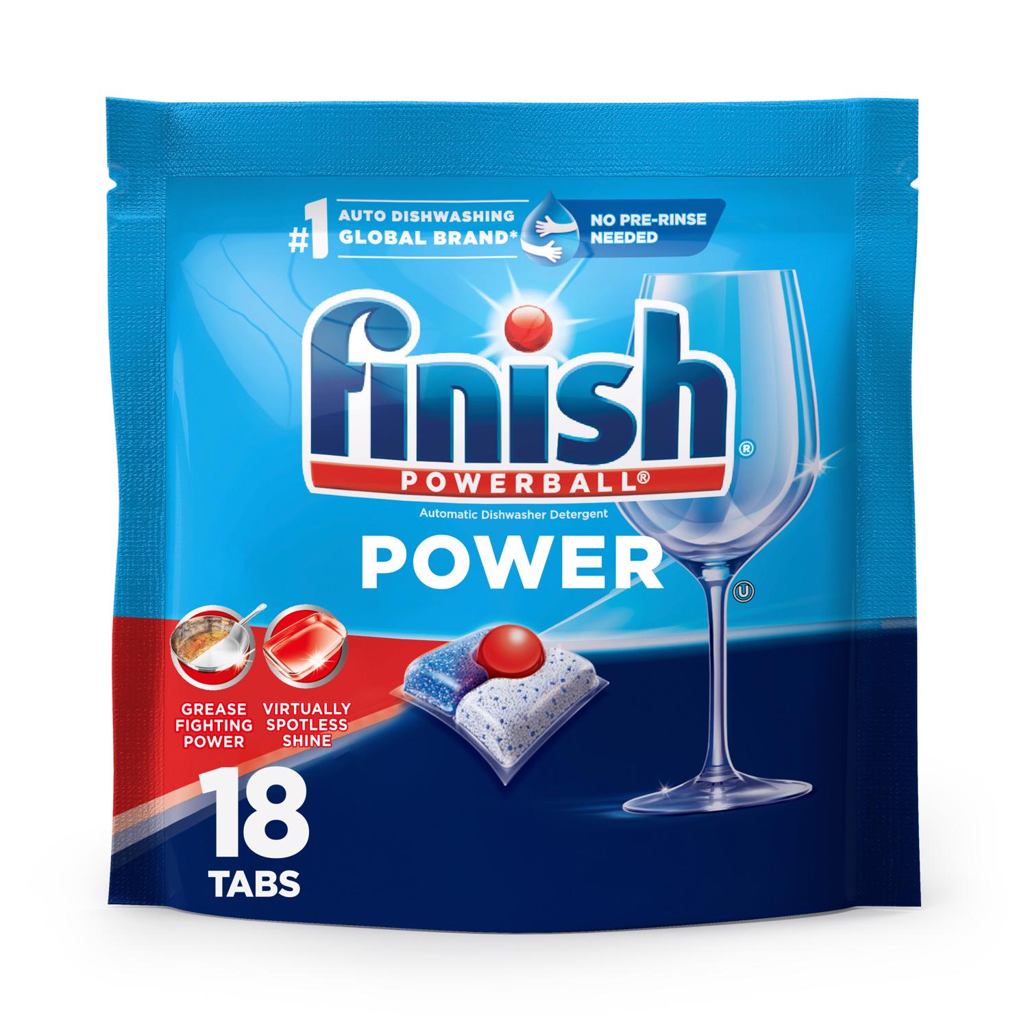 Finish Powerball Fresh Scent Pods Dishwasher Detergent 7.3 oz 18 pk - Case of 6