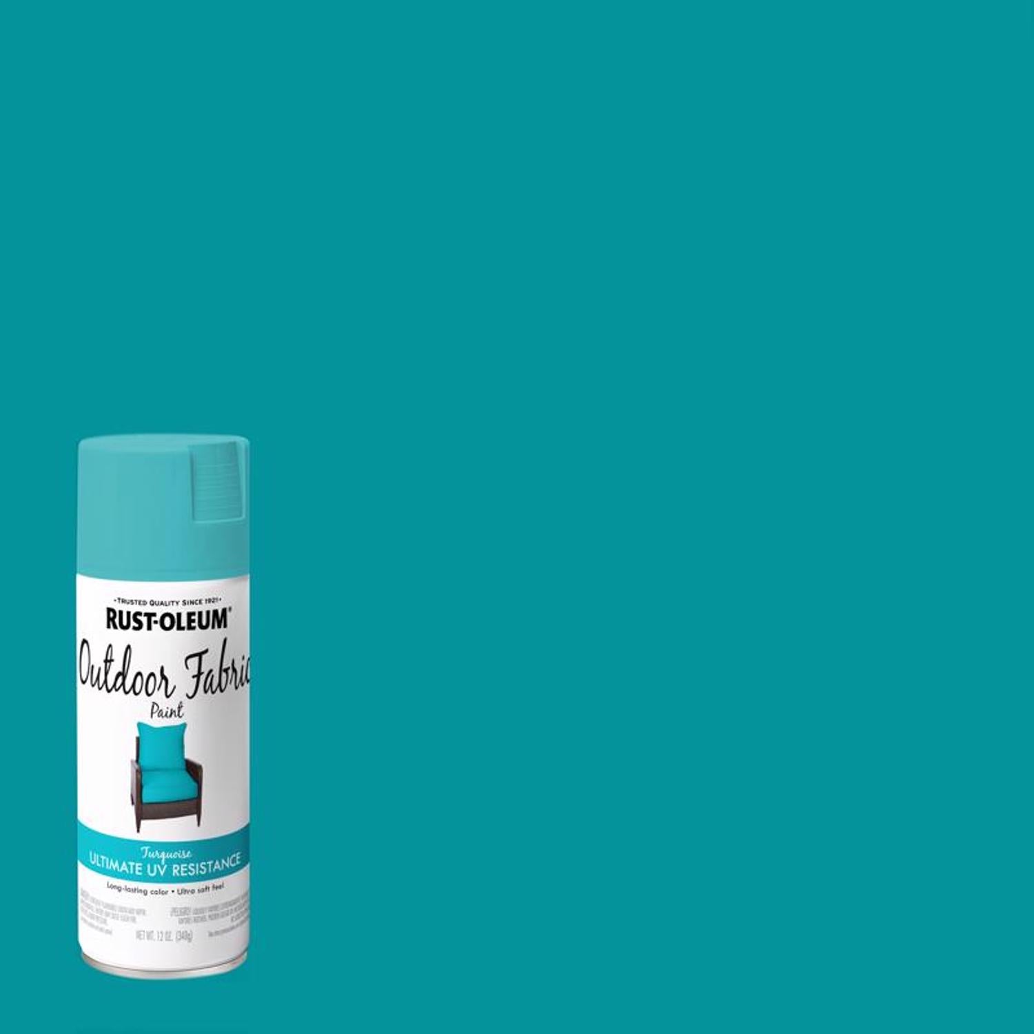 Rust-Oleum Flat Turquoise Fabric Spray Paint 12 oz - Case of 6
