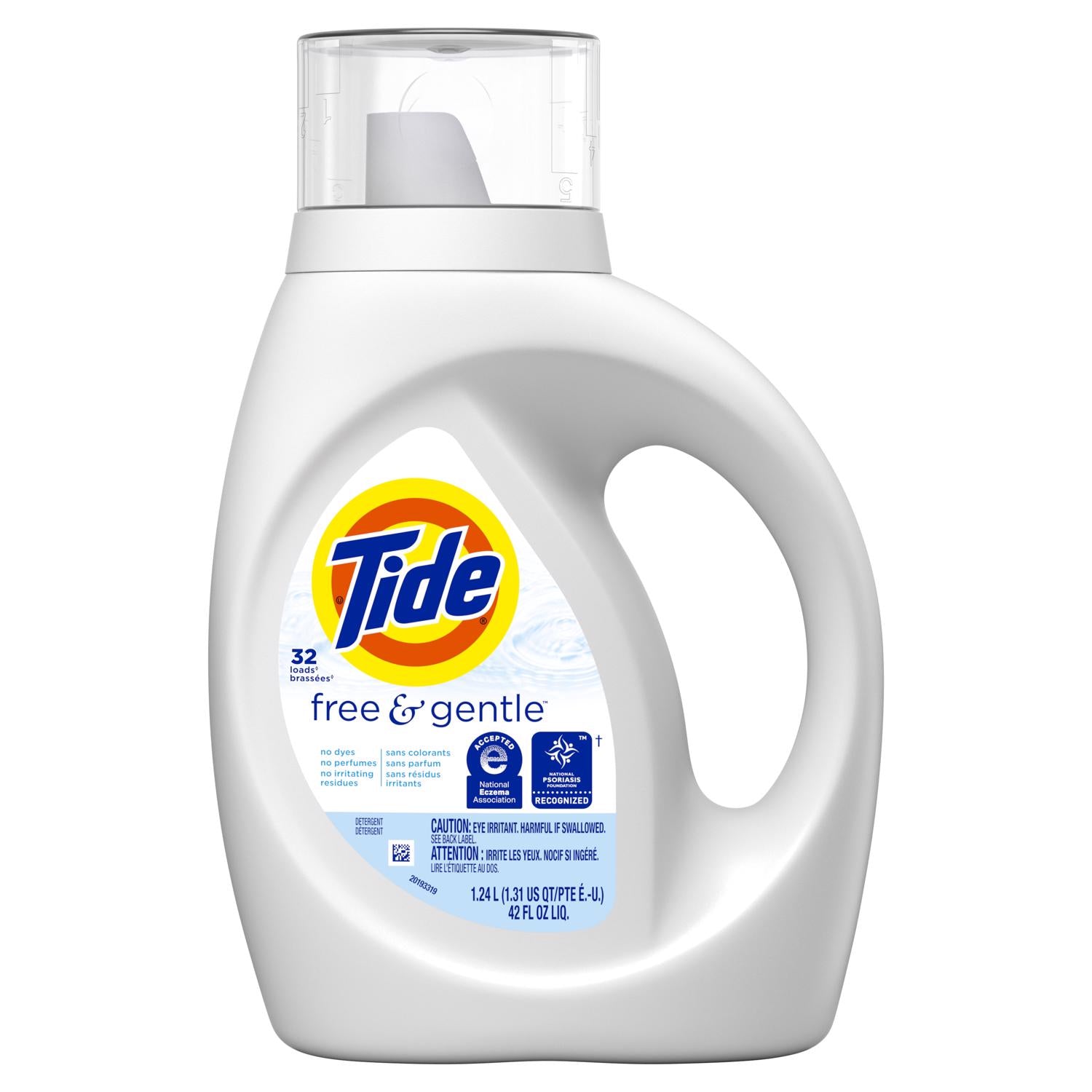 Tide Free & Gentle No Scent Detergent Liquid 42 fl. oz. 1 pk - Case of 6