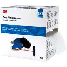 3M Easy Trap Duster System - 6" Width - Fiber - White - 480 / Carton