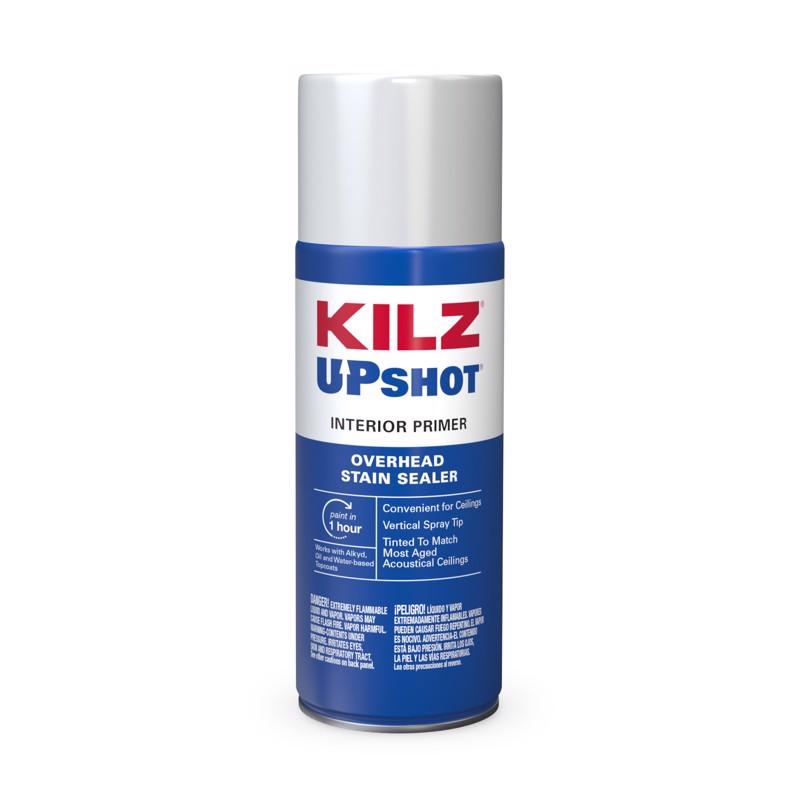 KILZ - KILZ Up Shot White Flat Oil-Based Aerosol Primer/Sealer 10 oz - Case of 12