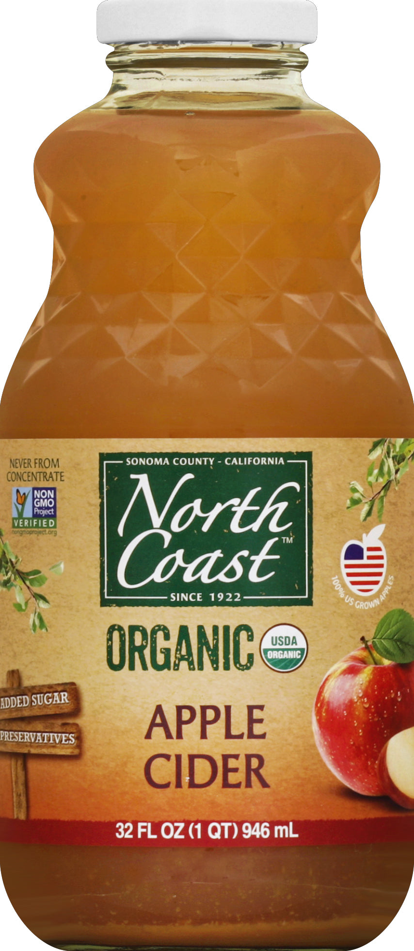 North Coast Apple Cider 32 oz - Case of 6