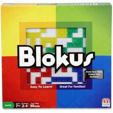 Mattel Blokus Game - Takes Less Than 1 Minute to Learn - Endless Strategy - Fun Challenges - For Whole Family