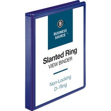 Business Source D-Ring View Binder [BINDER;VIEW;D-RING;1";NY-EA]