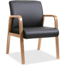 Lorell Upholstered Guest Chair [CHAIR;GUEST;BKWT;FAB-EA]
