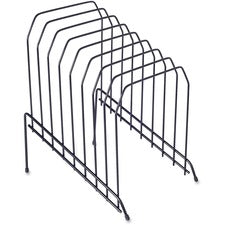 Lorell Wire File Sorter/Holder - 8 Divider(s)Desktop - Black - Wire - 1 Each