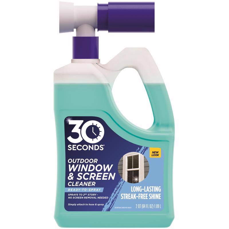 30 SECONDS - 30 SECONDS No Scent Window Cleaner 64 fl. oz. Liquid
