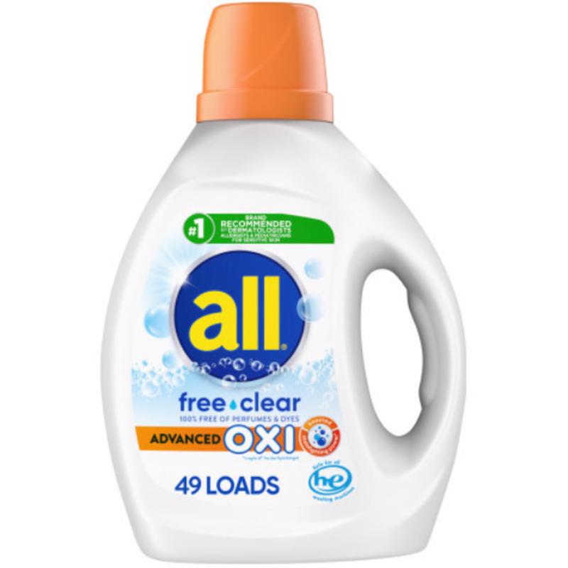 ALL - All No Scent Detergent Liquid 88 oz 1 pk