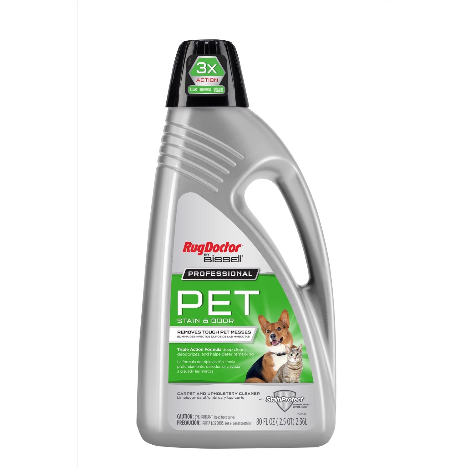 Rug Doctor Bissell Pet Stain Carpet Cleaner 80 oz Liquid Concentrated - Case of 4