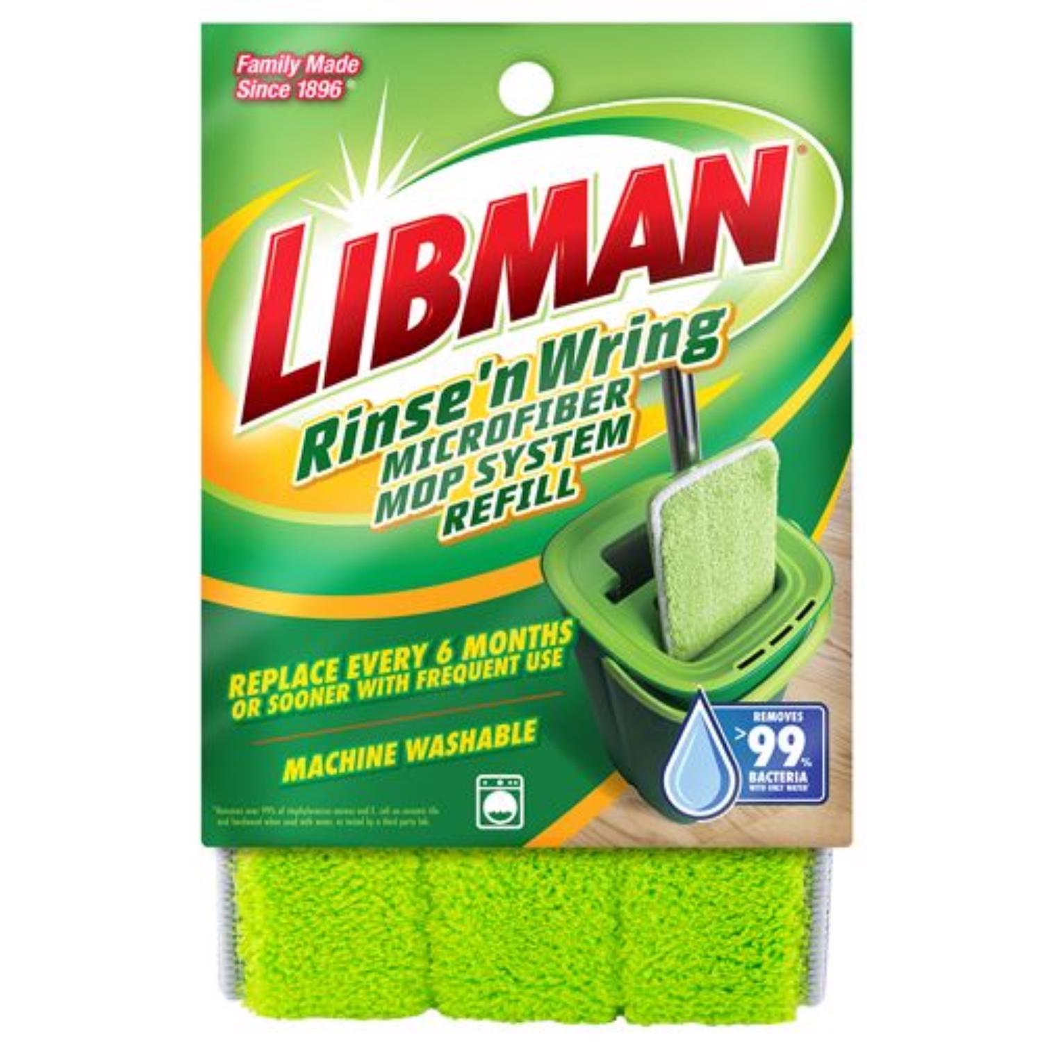 Libman Rinse N' Wring 13 in. Flat Microfiber Mop Refill 1 pk - Case of 6