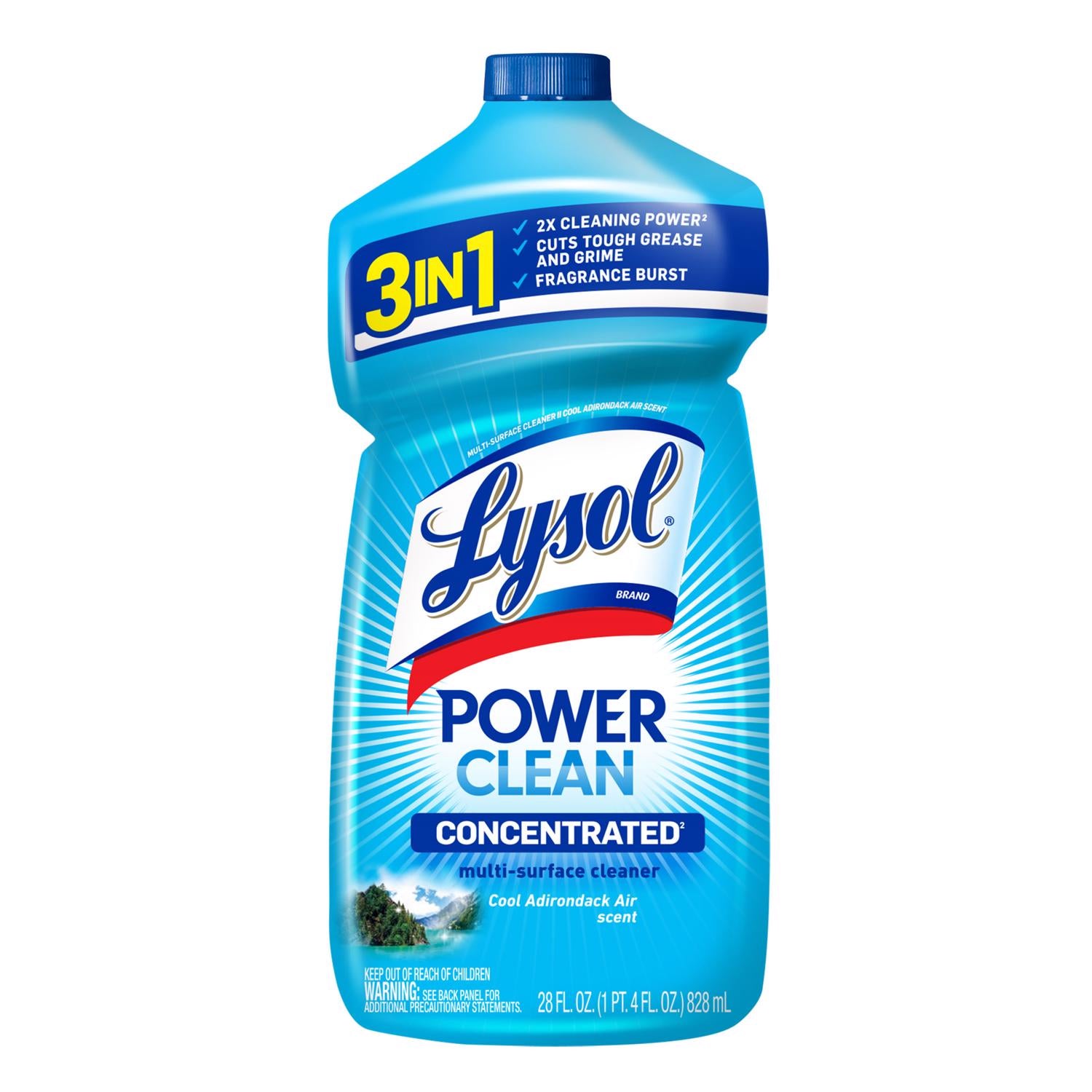 Lysol Cool Adirondack Air Scent Concentrated Multi-Surface Cleaner Liquid 28 fl. oz. - Case of 9