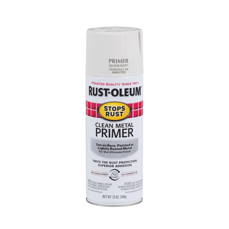 RUST-OLEUM - Rust-Oleum Stops Rust White Oil-Based Alkyd Spray Primer 12 oz - Case of 6