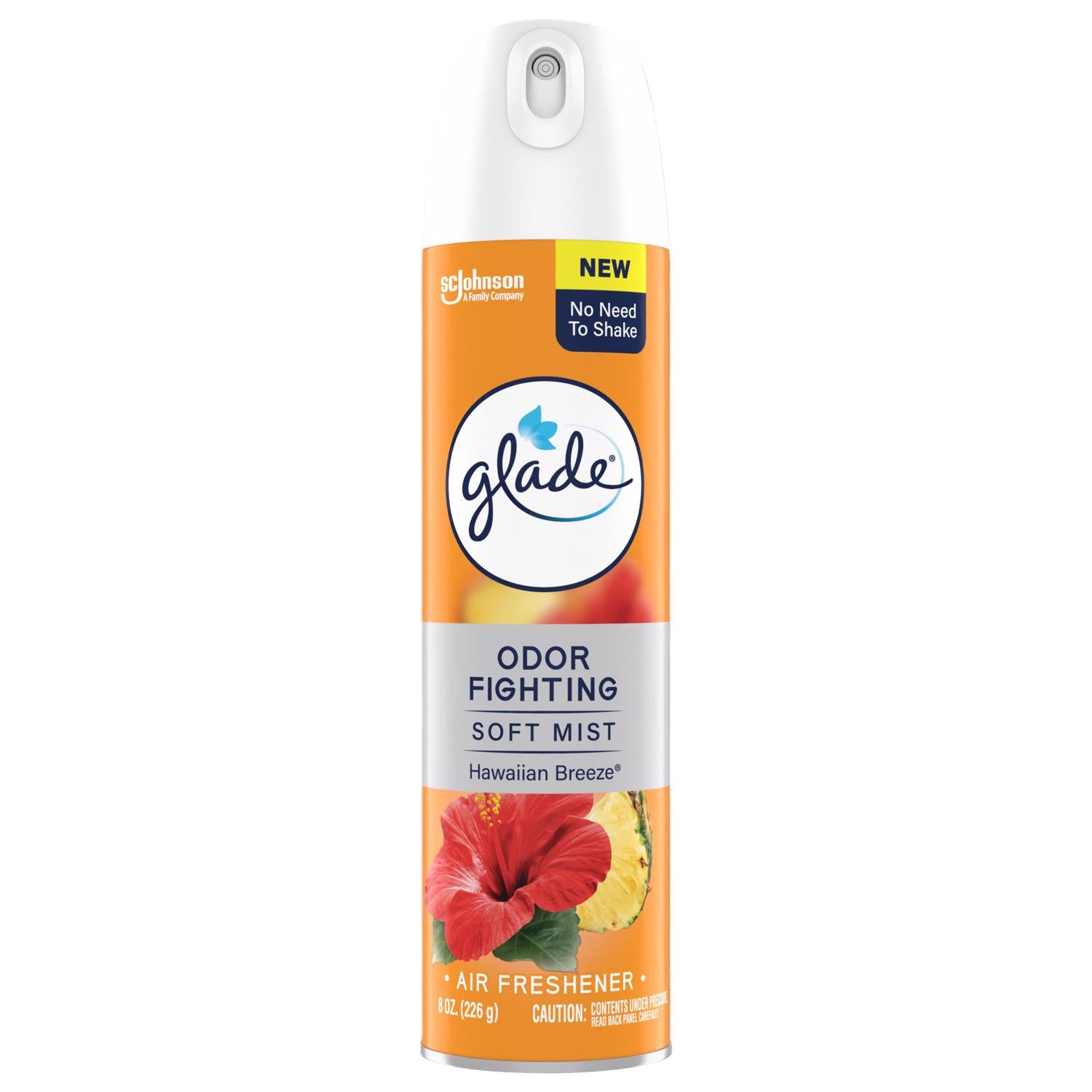 Glade Hawaiian Breeze Scent Air Freshener 8 oz Aerosol 1 pk - Case of 6