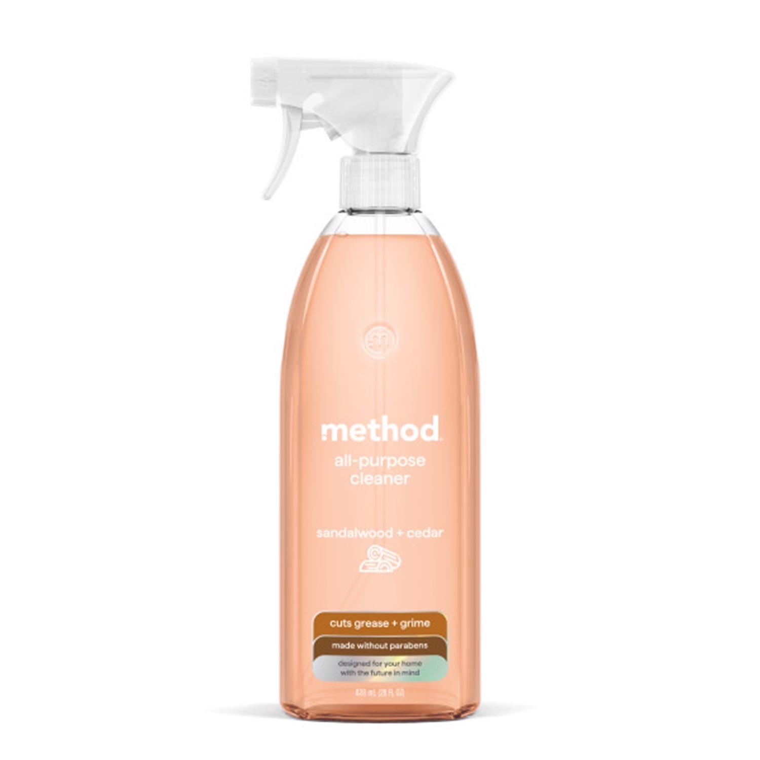 Method Sandalwood Cedar Scent All Purpose Cleaner Liquid 28 oz - Case of 8