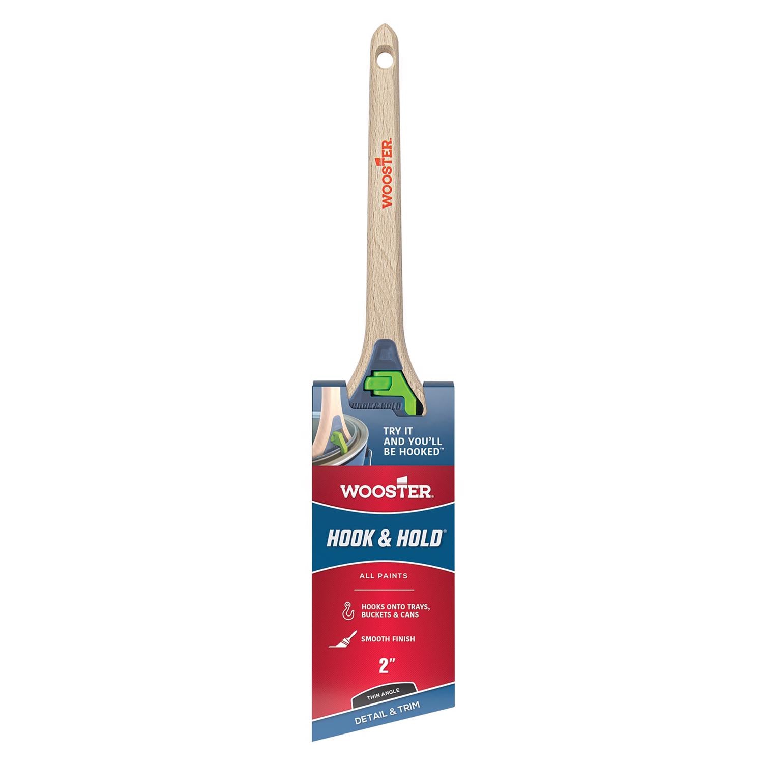 Wooster Hook and Hold 2 in. Soft Thin Angle Trim Paint Brush - Case of 6
