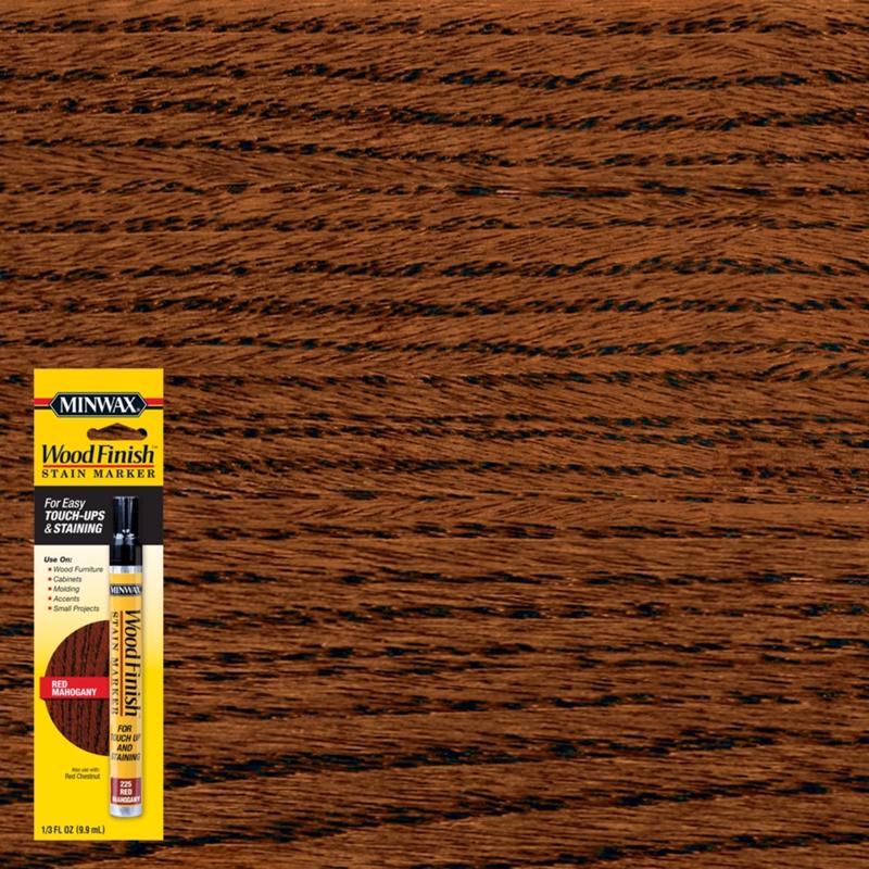 MINWAX - Minwax Wood Finish Stain Marker Semi-Transparent Red Mahogany Oil-Based Stain Marker 0.33 oz