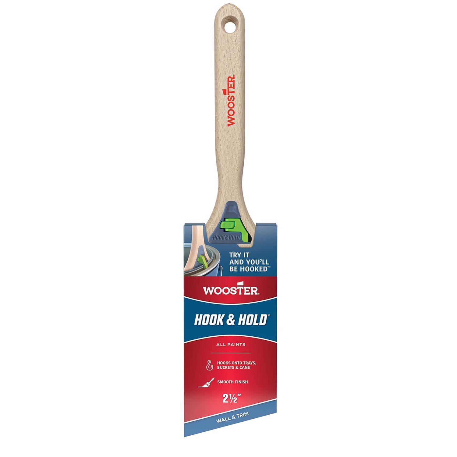 Wooster Brush Hook and Hold 2-1/12 in. Soft Angle Trim Paint Brush - Case of 6