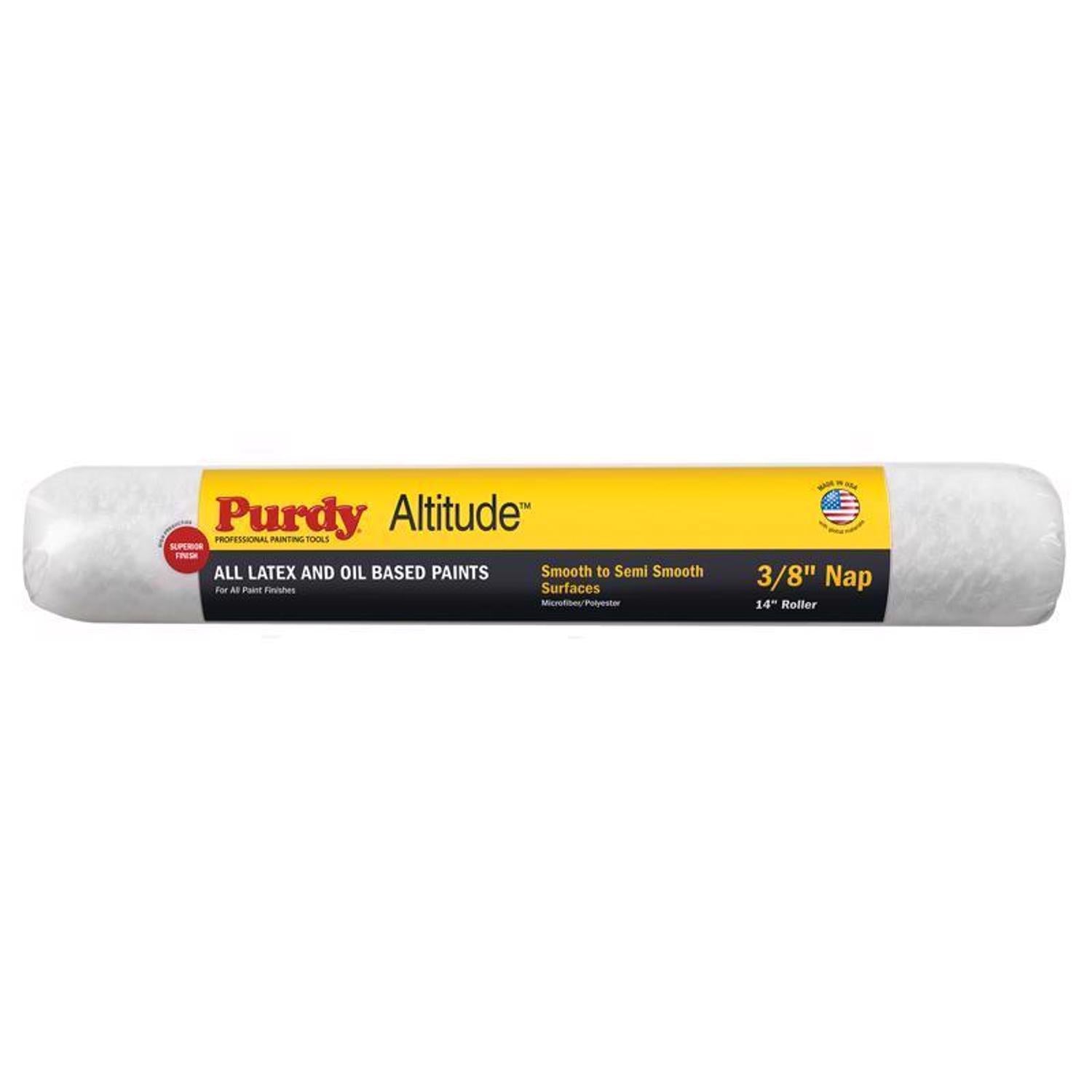 Purdy Altitude Poly Micro 14 in. W X 3/8 in. Regular Paint Roller Cover 1 pk - Case of 6