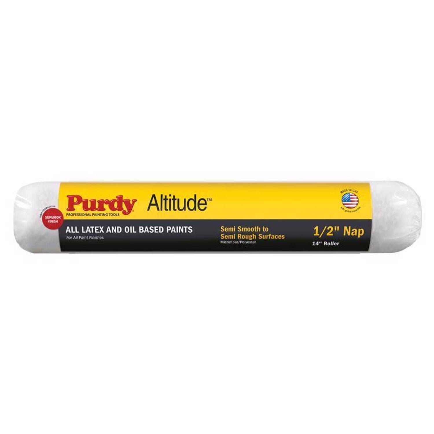 Purdy Altitude Poly Micro 14 in. W X 1/2 in. Regular Paint Roller Cover 1 pk - Case of 6