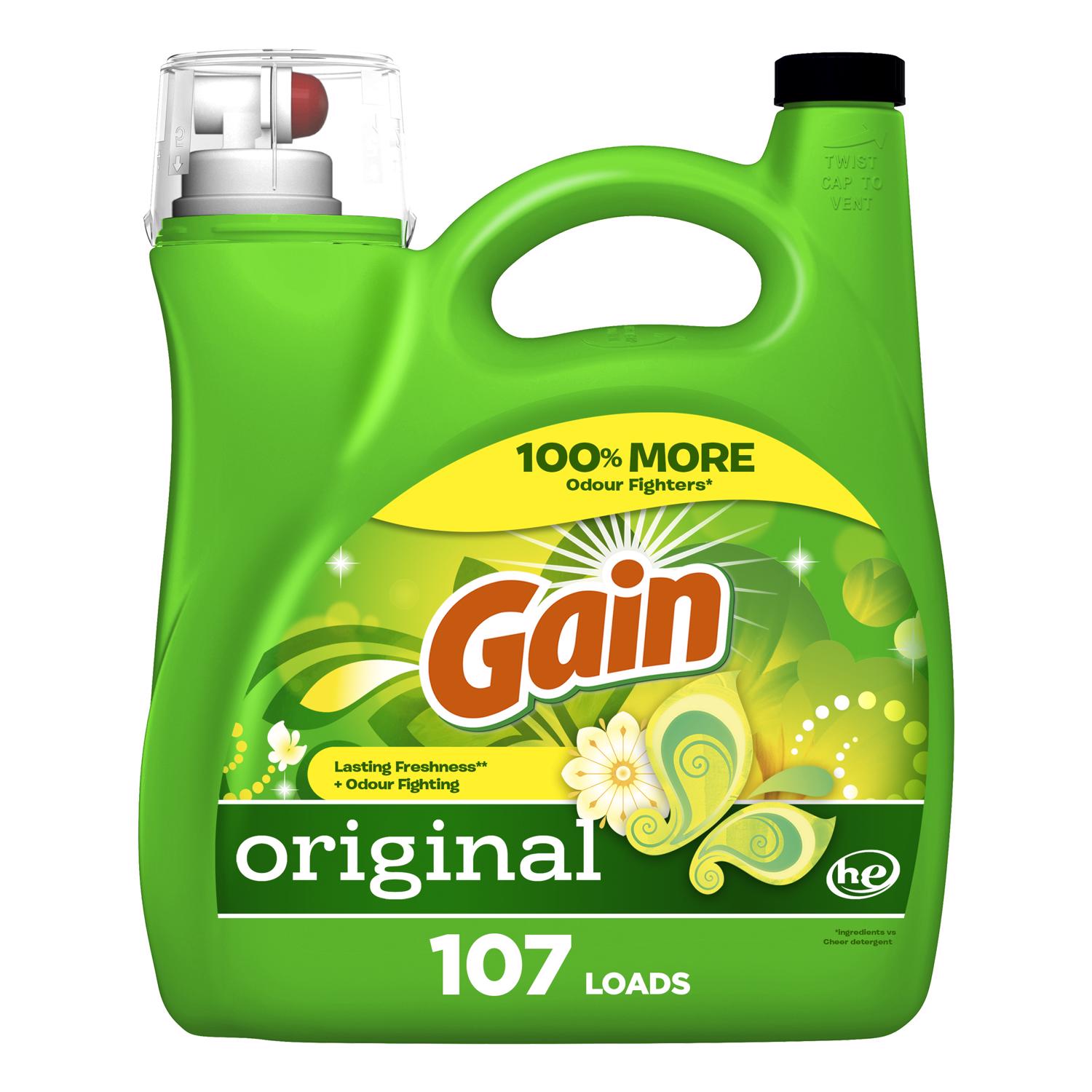 Gain Original Scent Laundry Detergent Liquid 154 fl. oz. 1 pk - Case of 4