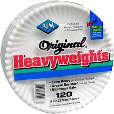 AJM 9" Original Heavyweight Plates [PLATE;PAPER;HVYWEIGHT;9";WE-PK]