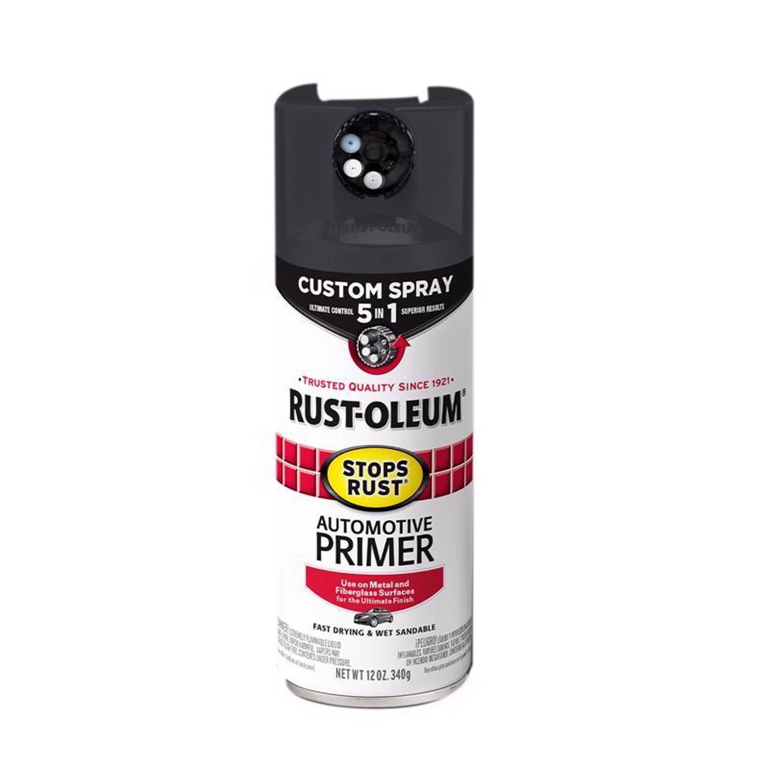 Rust-Oleum Stops Rust Flat Dark Gray Primer Spray 12 oz - Case of 6