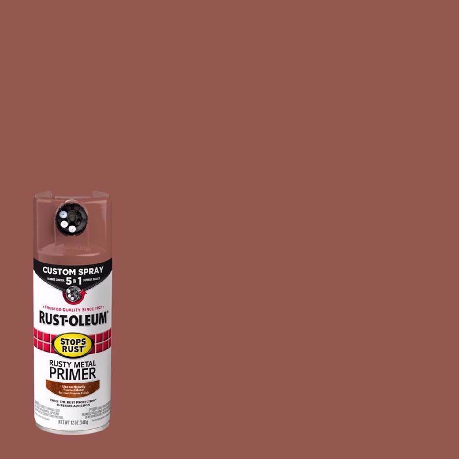 Rust-Oleum Stops Rust Flat Brown Primer Spray 12 oz - Case of 6