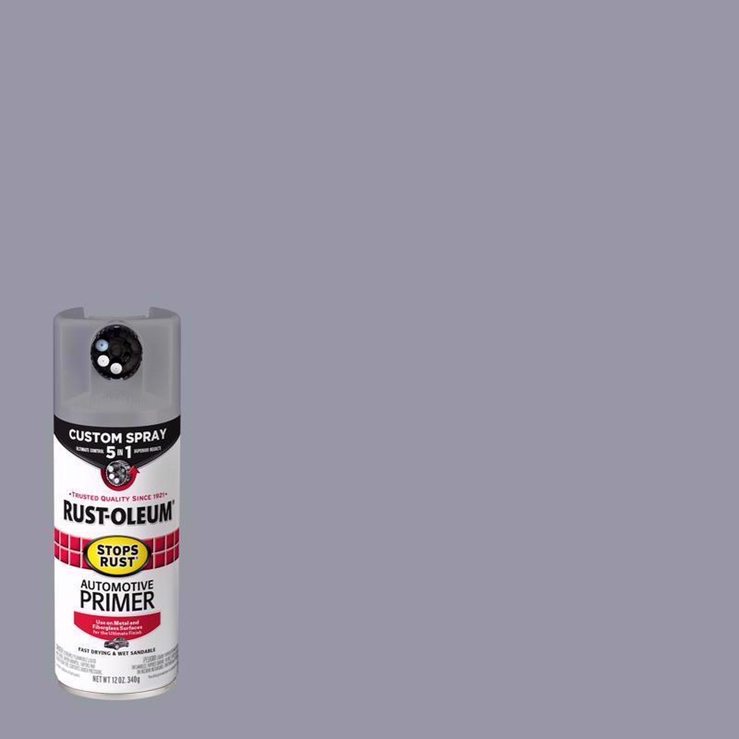 Rust-Oleum Stops Rust Flat Light Gray Primer Spray 12 oz - Case of 6