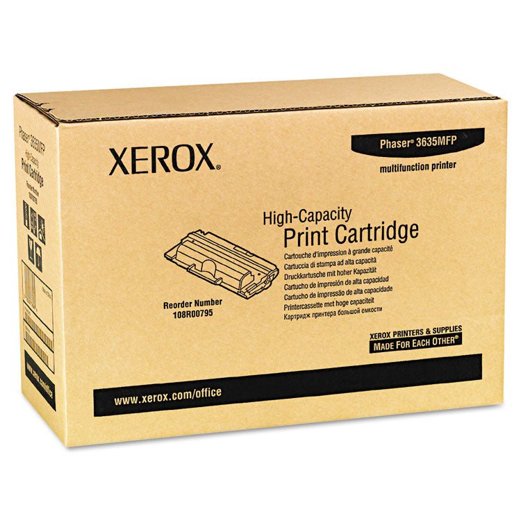 Xerox - 108R00795 High-Yield Toner, 10,000 Page-Yield, Black