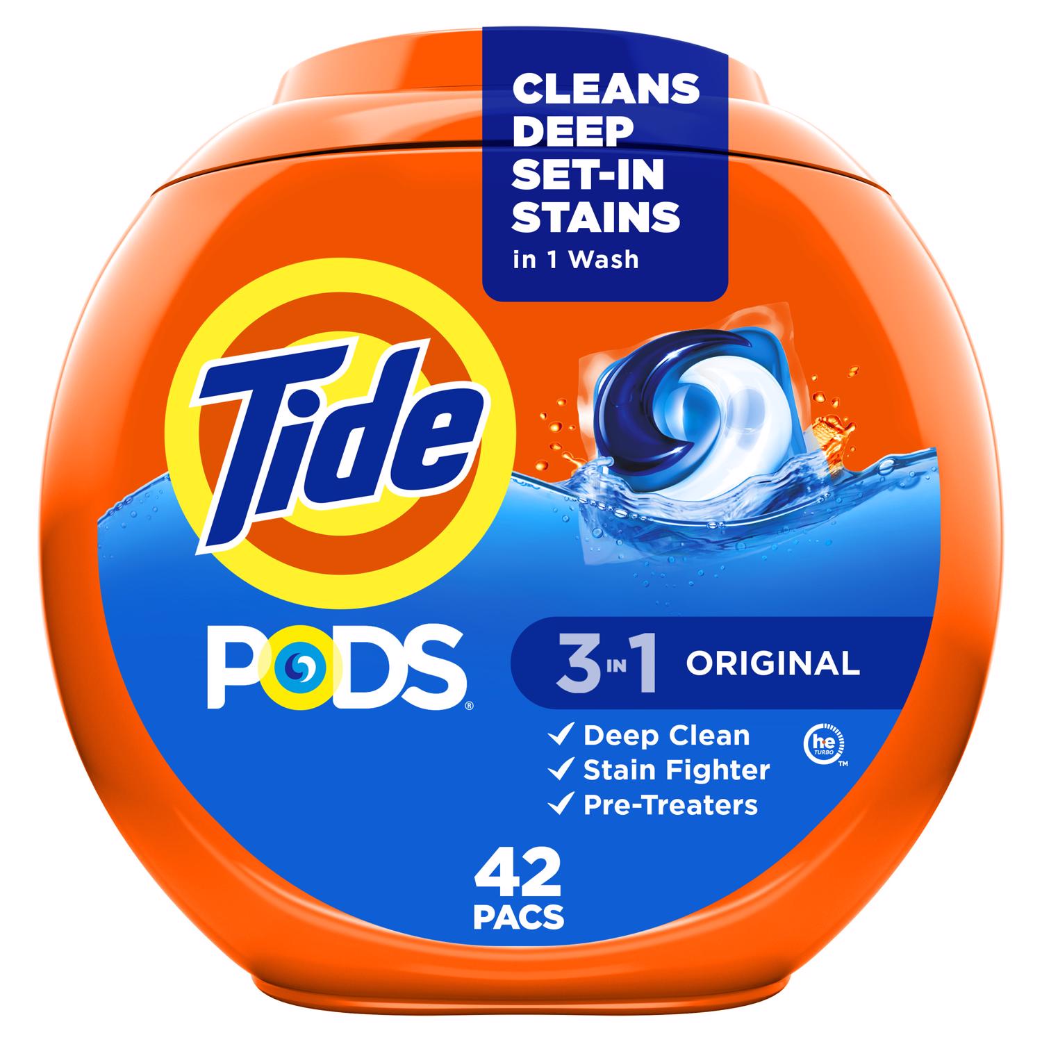 Tide Original Scent Laundry Detergent Pod 42 pk