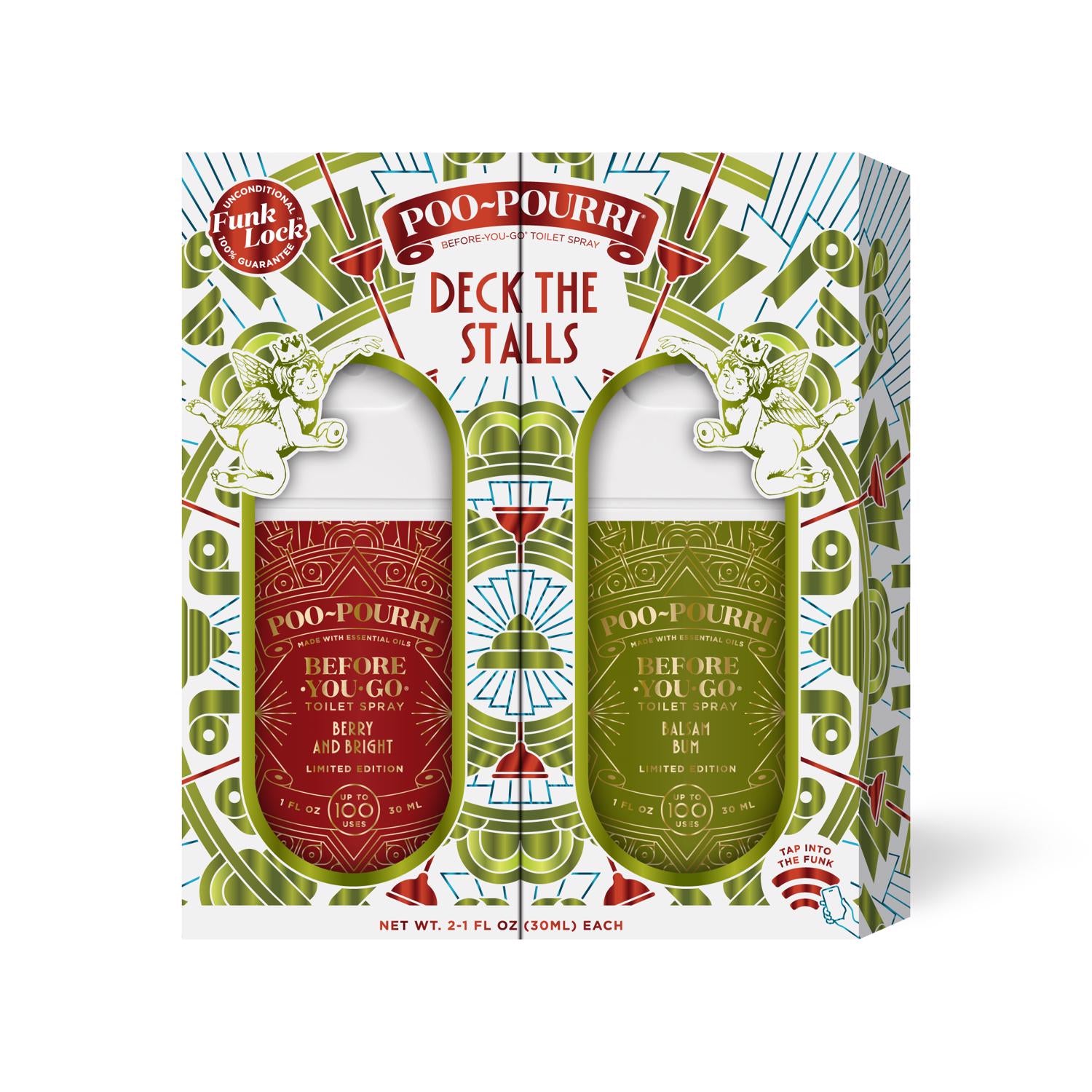 Poo-Pourri Berry & Bright/Balsam Bum Scent Air Freshener Spray 2 oz Liquid 2 pk - Case of 6