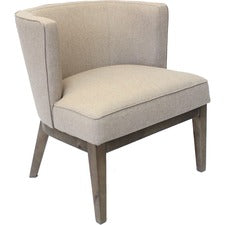 Boss Accent Chair, Beige - Beige - 1 Each