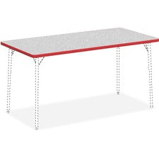 Lorell Classroom Activity Tabletop [TABLETOP;ACTTY;30X60;GY/RD-EA]