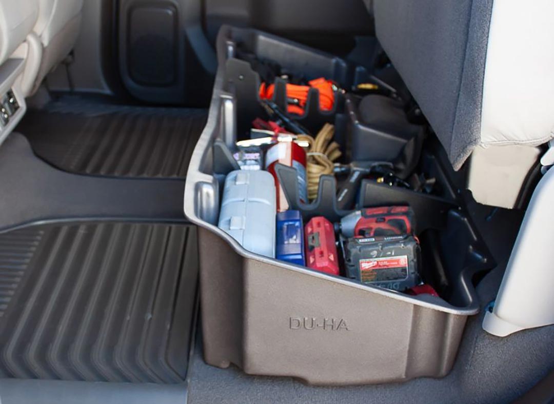 DU-HA Under Seat Storage for '19-'25 Chevrolet/GMC Silverado/Sierra Light Duty Crew Cab & '20-25